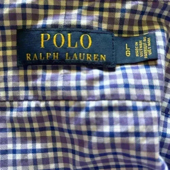 Polo Ralph Lauren Men’s Classic Fit Gingham Oxford Shirt. Large. Preowned. - Picture 7 of 7